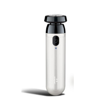 Rasoio elettrico da uomo (bianco), mini rasoio portatile, rasoio elettronico ricaricabile