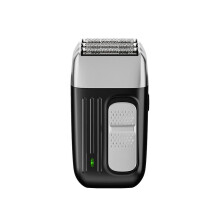 (Grau) Elektrischer Rasierer mit rotierendem Scherkopf, USB-Ladefunktion, tragbar