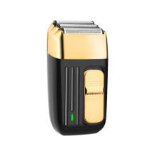 (Oro) Rasoio elettrico con testina rotante, funzione di ricarica USB, portatile