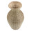 Håndvevd bambusvase olivengrønn 18,5 cm 5