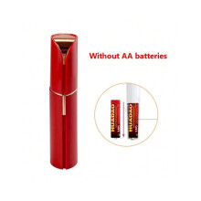 (Batteria rossa) Nuovo epilatore elettrico per la rimozione dei peli del viso, delle sopracciglia e