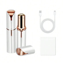 (Weiß - USB) Neuer elektrischer Epilierer zur Gesichtshaarentfernung, für Augenbrauen und Lippenstif