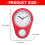 Space Saving Wall Clock Kitchen Countdown Timer Accurate-Yellow 4
