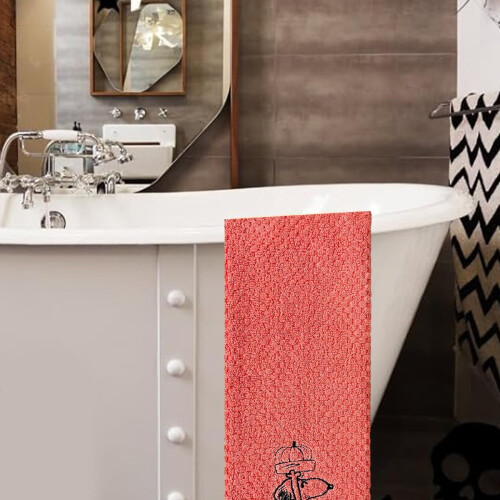 Lot de 4 serviettes en coton Halloween 70x40cm 1