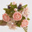 Bouquet di rose artificiali in seta vintage da 32 cm 4