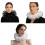 Elizabethan Ruffle False Collar Victorian Styles-White 1 2