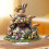 Easter bunny eggs and rabbit figurines for spring decor 2