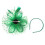 Γυναικείο κομψό καπέλο Derby Fascinator σε πράσινο χρώμα 4