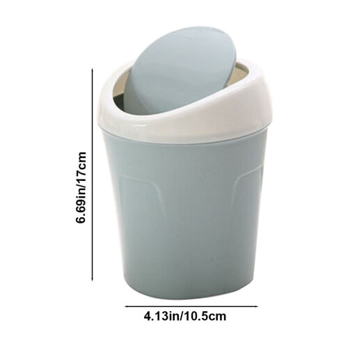 Mini-Tischabfalleimer mit Schwingdeckel, 1 l 2