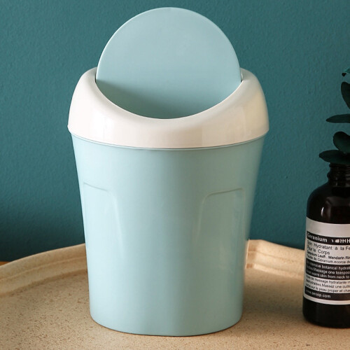 YLOMAY desktop trash can with lid 12L 2