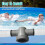 T-kobling til slange 1,5" til 1,25" 3