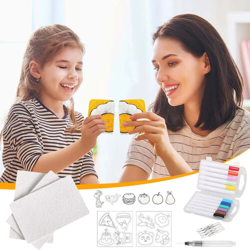 Kit de peinture 3D en relief, ensemble de textures activées par l'eau avec 10 1