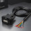 Heavy Duty DB9Pin Port Cable With Double-Nut fixed Malehead 6