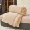 Milk Velvet Throw Blanket Beige 59" x 79" 4