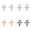 Breloques tendance pour écouteurs étoile à quatre points,-Or 2