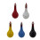 Vases de poulet à points colorés à col Long, Sculpture de-Noir 2