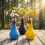 Vases de poulet à points colorés à col Long, Sculpture de-Noir 6