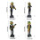Statue de grenouilles, pièce décorative, petite Figurine-Chanter 4