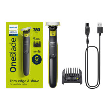 Norelco OneBlade 360 Hybrid-Gesichtstrimmer und -rasierer, Frustfreie Verpackung, QP2724/90