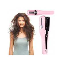 (Pink, Einheitsgröße) Wiederaufladbarer, kabelloser Spliss-Haartrimmer – Entfernt geschädigtes Haar,