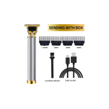 (Silber) Professionelles Haartrimmer-Set für einen Null-Gap-Haarschnitt