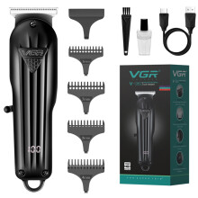 Elektrischer Barthaartrimmer für Herren, wiederaufladbar, USB-C, kabellos, 120 Minuten Akkulaufzeit,