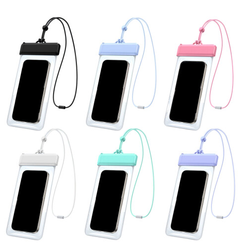Housses transparentes et étanches pour téléphone portable,-Bleu 1