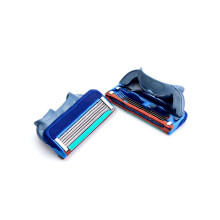 (Dunkelblau, 4 Stück) Rasierklingen-Ersatzklingen, 4 Stück, 5 blaue Klingen