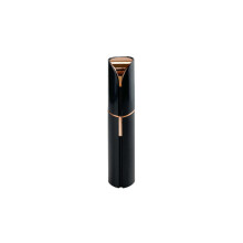 (Schwarzer) Mini-Epilierer in Lippenstiftform zur schmerzfreien und sicheren Gesichtshaarentfernung