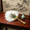 Handcrafted Peacocks Feathered Dance Fan Light And-Black 7