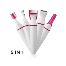 (weiß) Multifunktionaler 5-in-1-Elektroepilierer für Damen, Haarentferner, Rasierer, Augenbrauenrasi