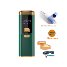 (G Glass Blackhd Rem.) 999900 Flash-Laser-Epilierer für Frauen, IPL-Haarentfernung, LED-Lampe mit pe