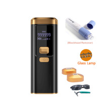 (B Glass Blackhd Rem.) 999900 Flash-Laser-Epilierer für Frauen, IPL-Haarentfernung, LED-Lampe mit pe