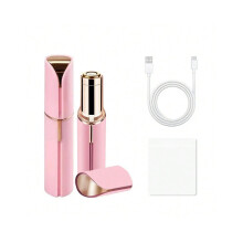 (Pink – USB) Neuer elektrischer Epilierer zur Gesichtshaarentfernung – für Augenbrauen, Lippenstiftf