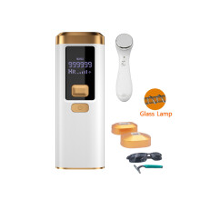 (W Glass T Massagegerät) 999900 Flash-Laser-Epilierer für Frauen, IPL-Haarentfernung, LED-Lampe mit
