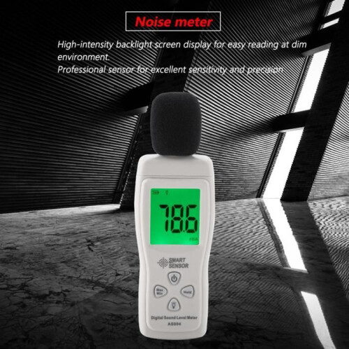 Professional Digital Sound Level Meter 30-130dB - Decibel Measurement - LCD Screen