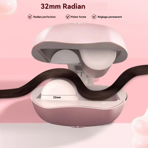 32MM Egg Roller Curling Iron with 5 Temperature Settings, Fast Heating