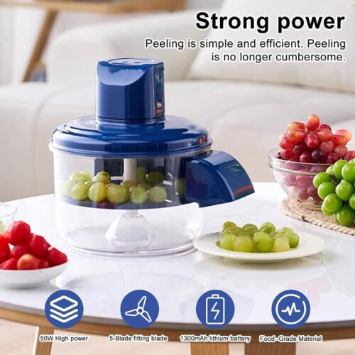 Electric peeler - 2 pieces - for grapes and garlic - automatic - rechargeable