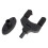Wall Gravities Auto Locking Guitar Hook Strong Wall Fixed-Black 2