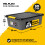 Aufbewahrungsbox grau/anthrazit 58x39x16cm stapelbar 2