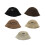 Adjustable Foldable Bucket Hat Hollows Trendy Embroidery-Khaki 2