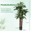 Artificial Palm Tree Set with Adjustable Leaves, 191 cm 2