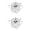 2Pcs Silver Iron Glass Spice Jars with Lid Kitchen Storage 4