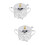 2Pcs Silver Iron Glass Spice Jars with Lid Kitchen Storage 6