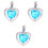 3St Blauwe Halskettinghanger Creatief Design Voor Dames 2