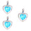 3St Blauwe Halskettinghanger Creatief Design Voor Dames 6