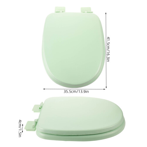 Wasserdichter U-Förmiger Toilettensitz Soft Close Hellgrün 1