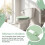 Wasserdichter U-Förmiger Toilettensitz Soft Close Hellgrün 6