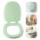 Wasserdichter U-Förmiger Toilettensitz Soft Close Hellgrün 10