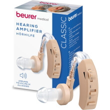 Beurer HA 20 Hearing Noise Amplifier With Ergonomic Fit Behind the ear, Individual Adjustment to the Ear Canal, Volume Continuously Adjustable